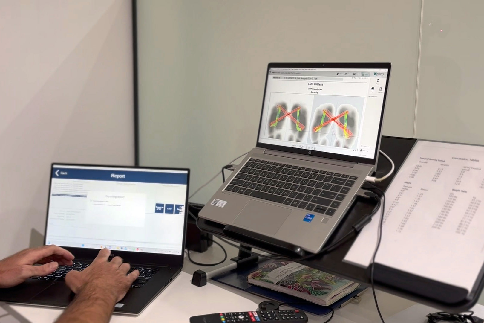 The Foot Practice infrared gait mapping